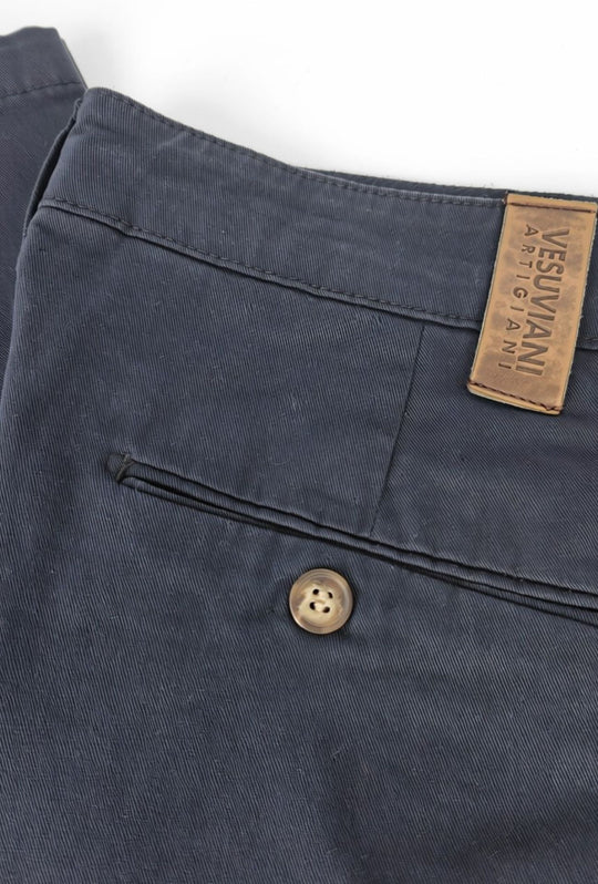 Pantalone Uomo Gamba Stretta Tasca America Invernale Pantaloni Dresserd - BLU