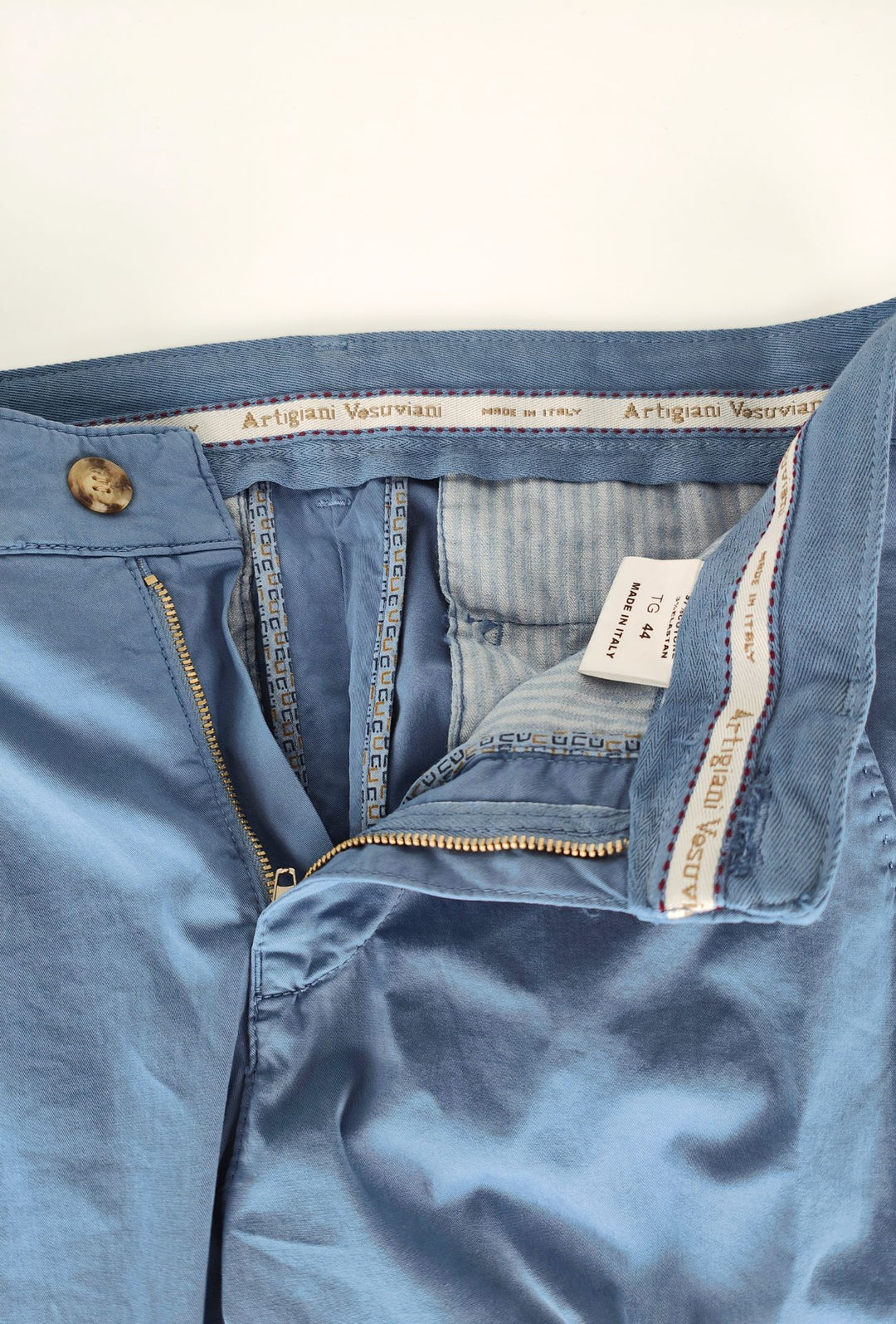 Pantalone Uomo Cotone Leggero Made in Italy Slim Fit Gamba stretta Dresserd -  BLU JEANS