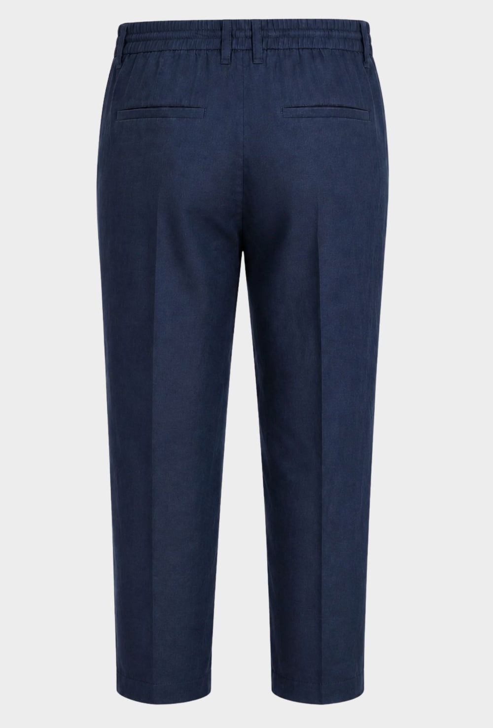 Pantalone 100% Lino Uomo confort fit con elastico - BLU