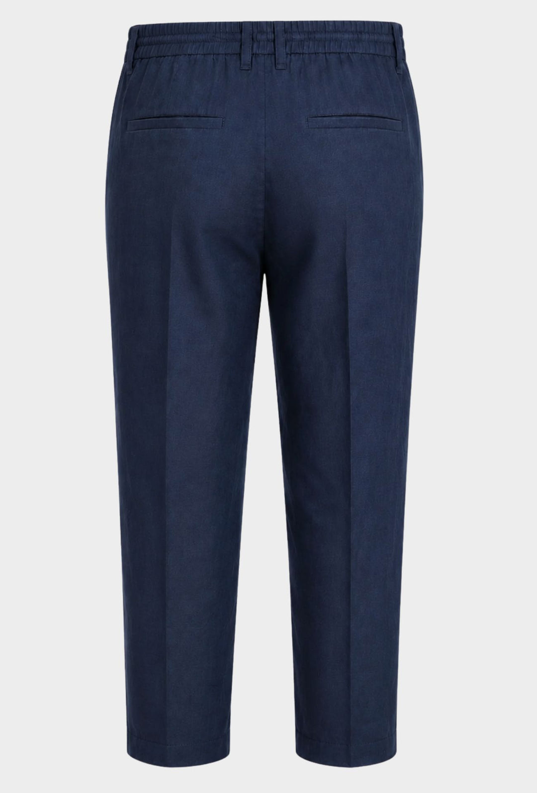 Pantalone 100% Lino Uomo confort fit con elastico - BLU